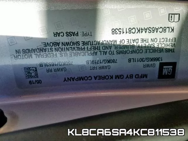 KL8CA6SA4KC811538 фото 2