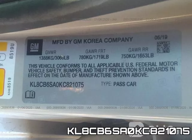 KL8CB6SA0KC821075 фото 10