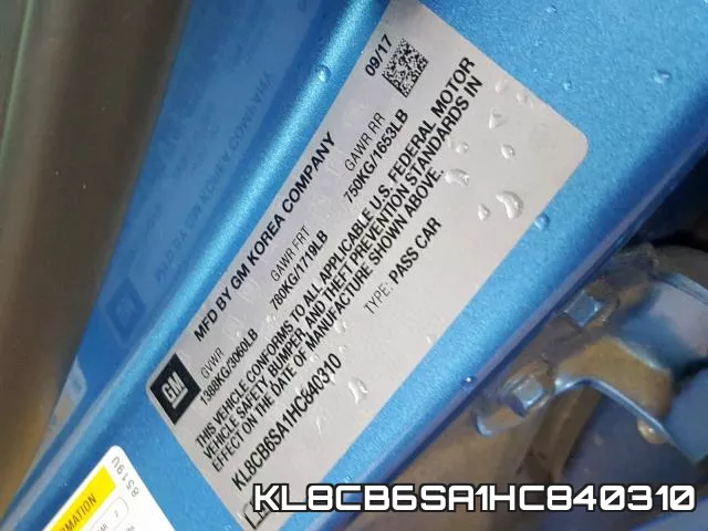 KL8CB6SA1HC840310 фото 2