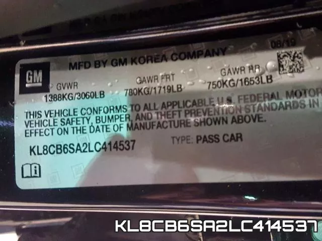 KL8CB6SA2LC414537 фото 2