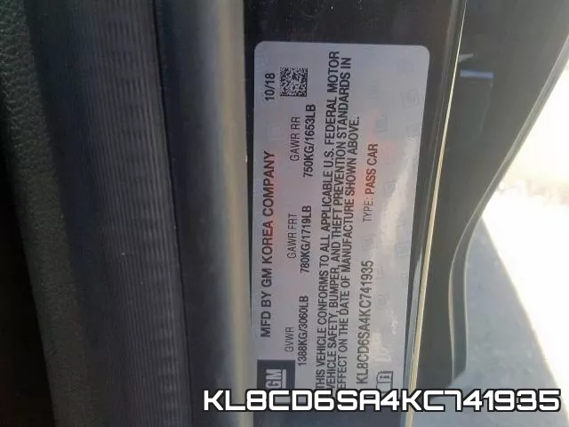 KL8CD6SA4KC741935 фото 2