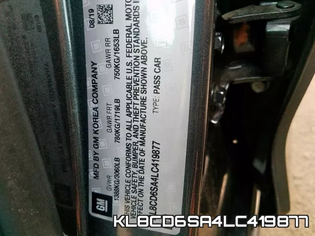KL8CD6SA4LC419877 фото 2