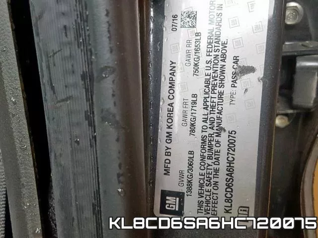 KL8CD6SA6HC720075 фото 2