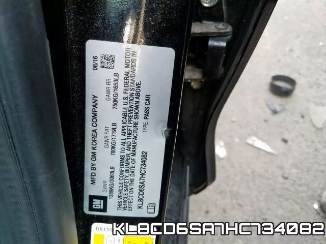 KL8CD6SA7HC734082 фото 2