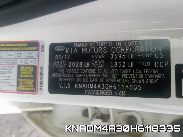 KNADM4A30H6118335 фото 2