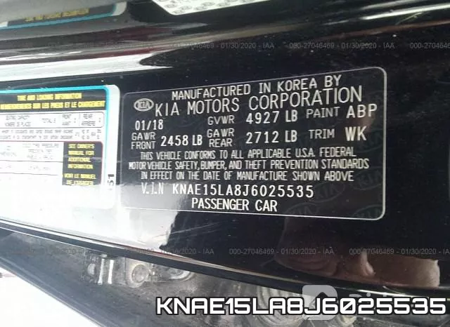 KNAE15LA8J6025535 фото 10