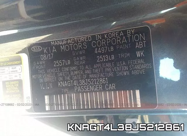 KNAGT4L38J5212861 фото 10