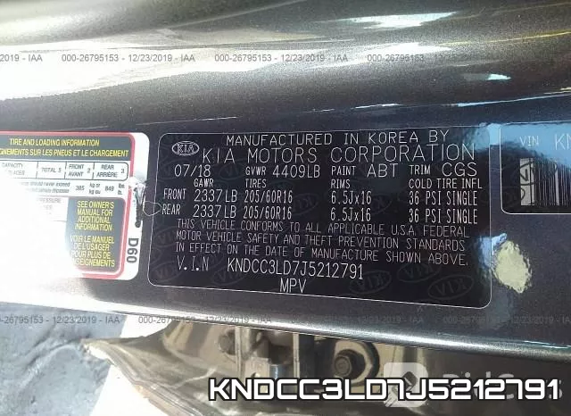 KNDCC3LD7J5212791 фото 10