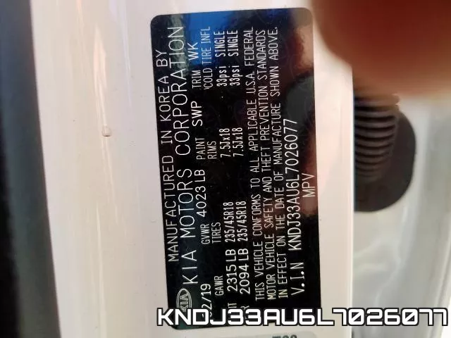 KNDJ33AU6L7026077 фото 2