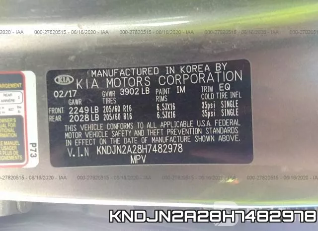 KNDJN2A28H7482978 фото 9