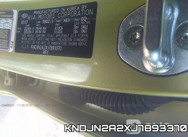 KNDJN2A2XJ7893370 фото 10