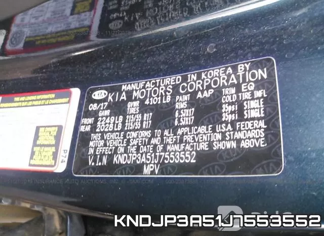 KNDJP3A51J7553552 фото 10