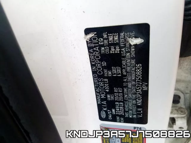 KNDJP3A57J7508826 фото 2