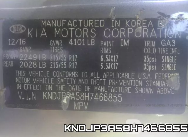 KNDJP3A58H7466855 фото 10