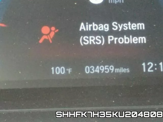 SHHFK7H35KU204808 фото 9