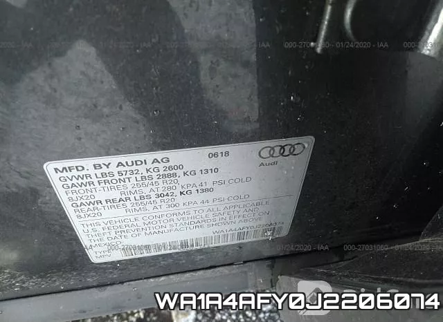WA1A4AFY0J2206074 фото 10