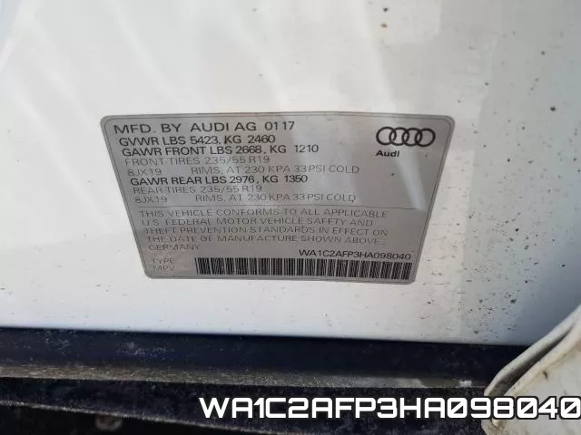 WA1C2AFP3HA098040 фото 2