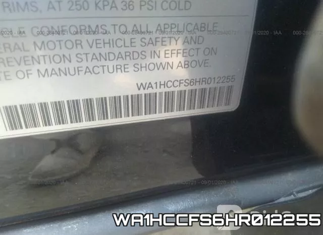 WA1HCCFS6HR012255 фото 9