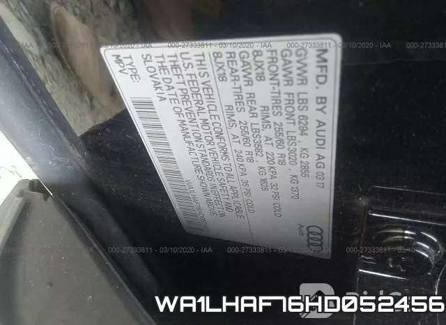 WA1LHAF76HD052456 фото 10
