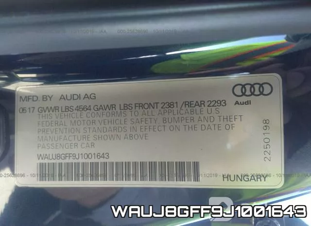 WAUJ8GFF9J1001643 фото 10
