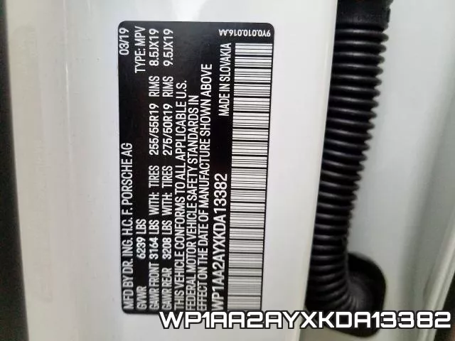 WP1AA2AYXKDA13382 фото 2