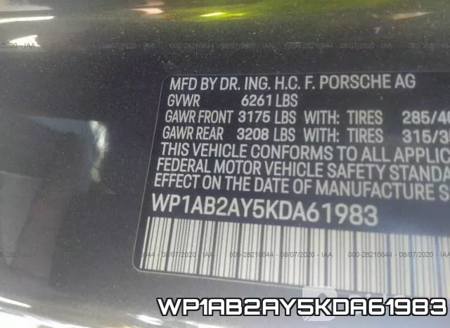 WP1AB2AY5KDA61983 фото 10