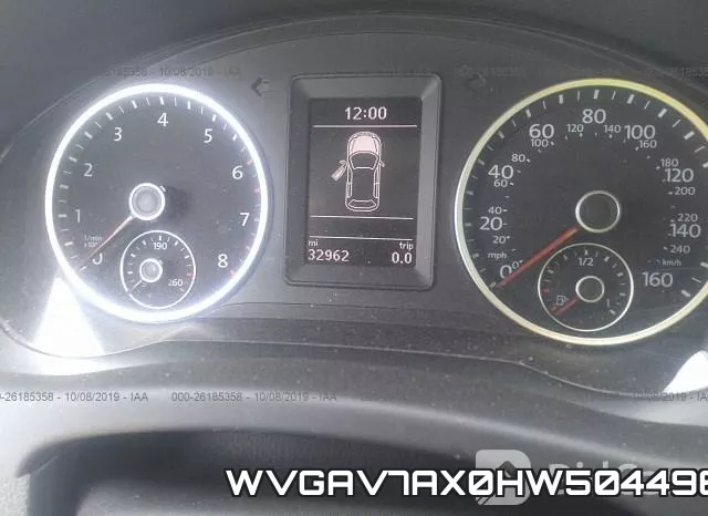 WVGAV7AX0HW504496 фото 8
