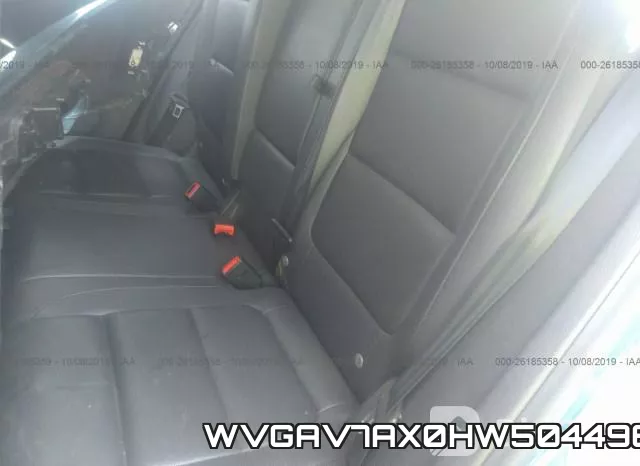 WVGAV7AX0HW504496 фото 9