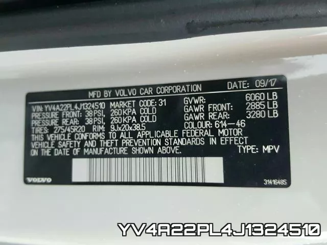 YV4A22PL4J1324510 фото 2