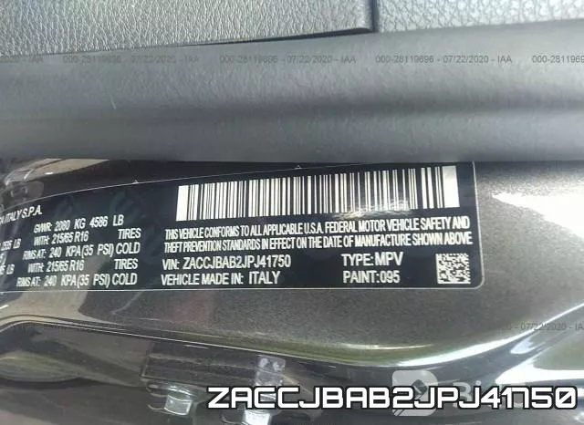 ZACCJBAB2JPJ41750 фото 10