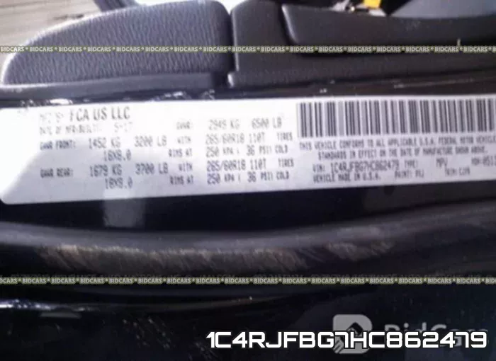 1C4RJFBG7HC862479 фото 10