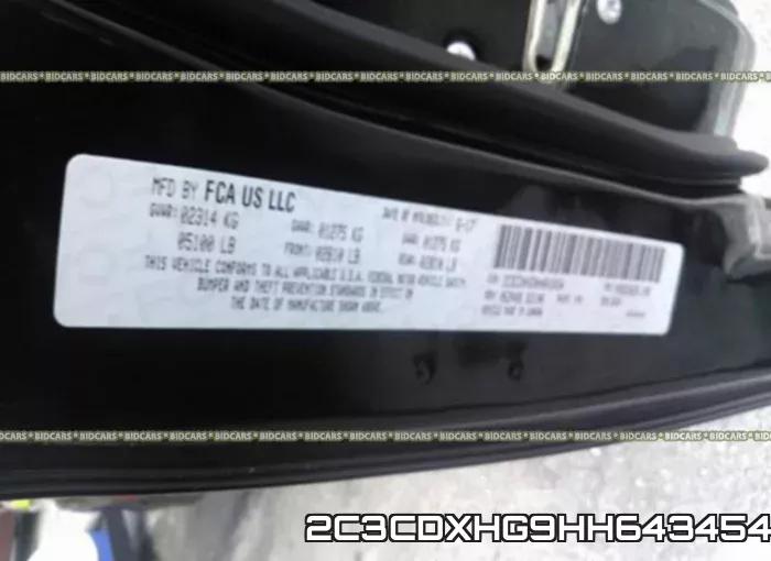 2C3CDXHG9HH643454 фото 10