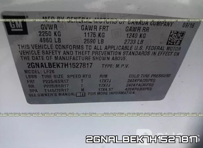 2GNALBEK7H1527817 фото 10