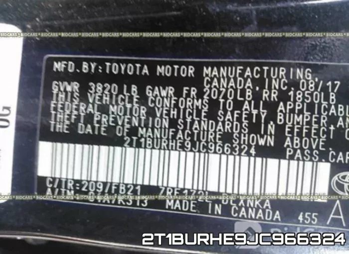 2T1BURHE9JC966324 фото 10