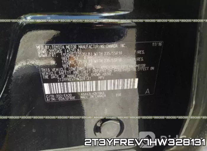 2T3YFREV7HW328131 фото 10