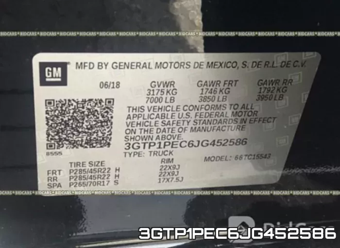 3GTP1PEC6JG452586 фото 10