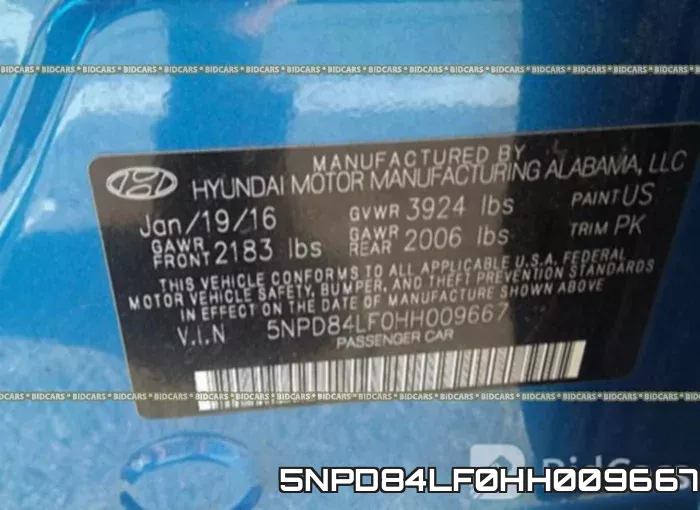 5NPD84LF0HH009667 фото 10