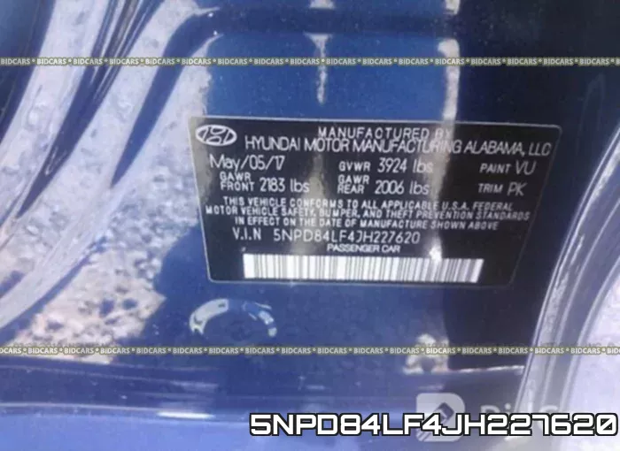 5NPD84LF4JH227620 фото 10