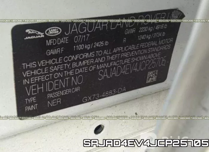 SAJAD4EV4JCP25705 фото 10