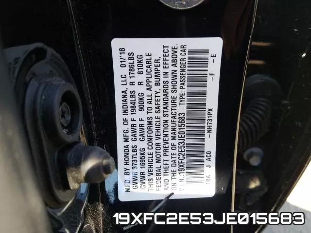 19XFC2E53JE015683 фото 2