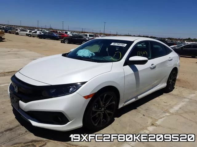 19XFC2F80KE209520 фото 3