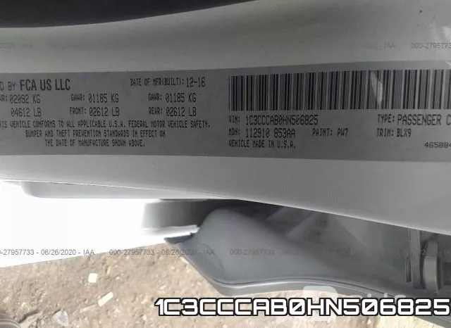 1C3CCCAB0HN506825 фото 10