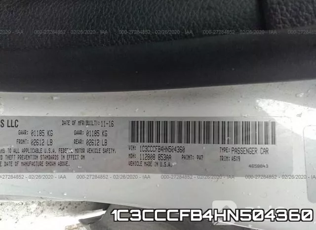 1C3CCCFB4HN504360 фото 10
