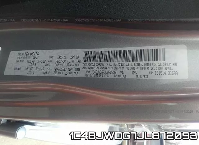 1C4BJWDG7JL872093 фото 10