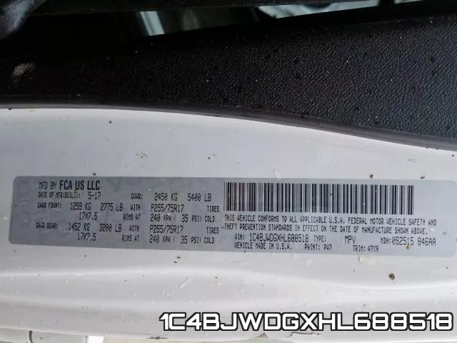 1C4BJWDGXHL688518 фото 2