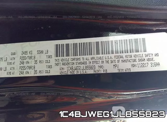 1C4BJWEG1JL855823 фото 10
