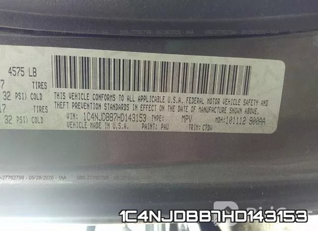 1C4NJDBB7HD143153 фото 10
