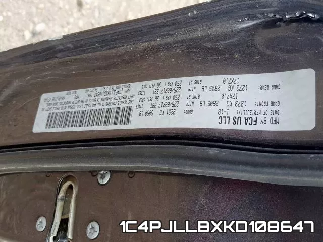 1C4PJLLBXKD108647 фото 2
