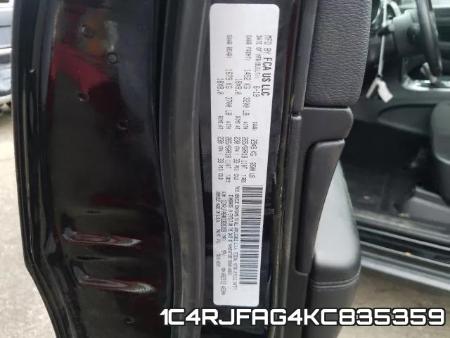 1C4RJFAG4KC835359 фото 2