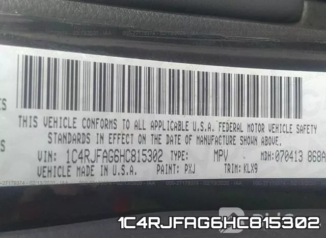 1C4RJFAG6HC815302 фото 10